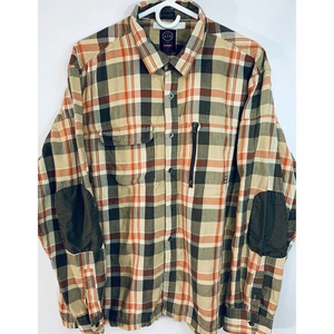 Wrangler Mens All Terrain‎ Tan Brown Shirt Size XXL
